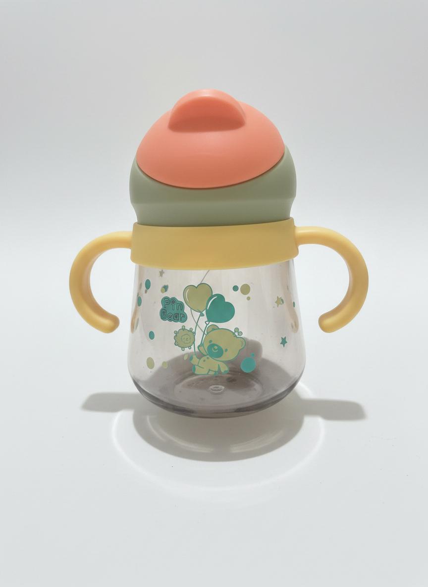 2-in-1 Baby Feeding Set – Spill-Proof Training Cup with Handles + Silicone Pacifier Clip | BPA-Free Toddler Essentials | Perfect Gift for Babies